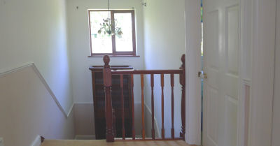 upstairs